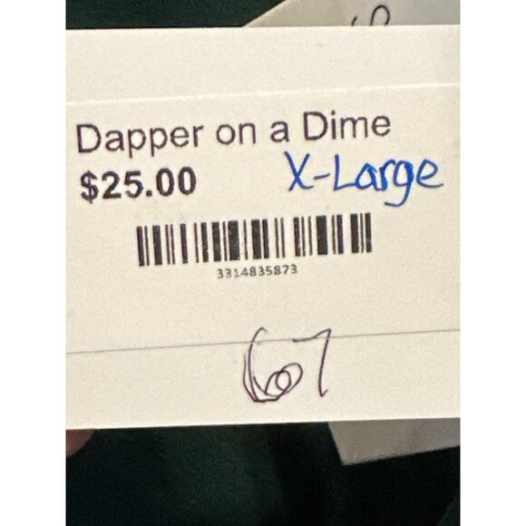 Emerald Satin-Like Wrap Top By Spring + Mercer XL - Picture 4 of 4